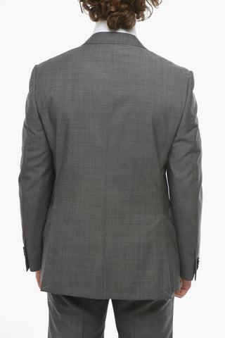 Virgin Wool ACADEMY Pin Check Suit