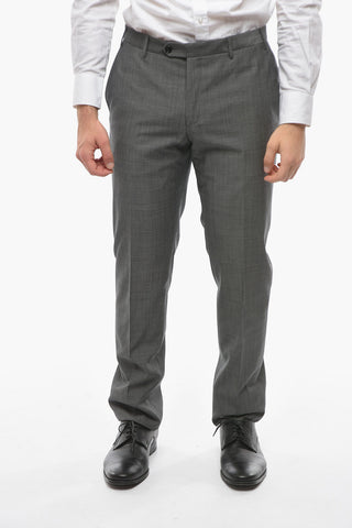 Virgin Wool ACADEMY Pin Check Suit