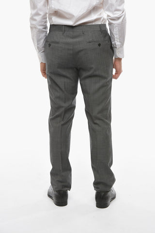 Virgin Wool ACADEMY Pin Check Suit