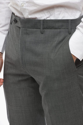 Virgin Wool ACADEMY Pin Check Suit