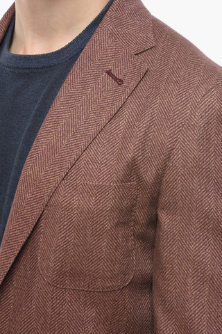 ID Unlined IDENTITY Herringbone Silk Blazer