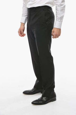 Extrafine-virgin-wool LEADER Suit with Notch Lapel