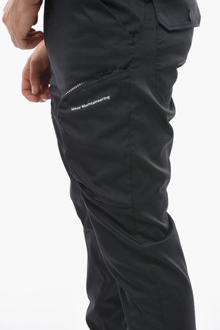 Pantaloni Multitasca in Tessuto Tecnico con Logo Ricamato