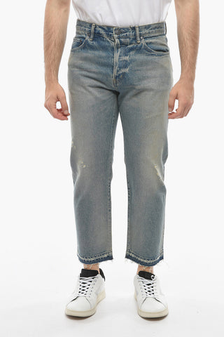 Vintage Effect THE KANE Jeans with Frayed Hem 19cm