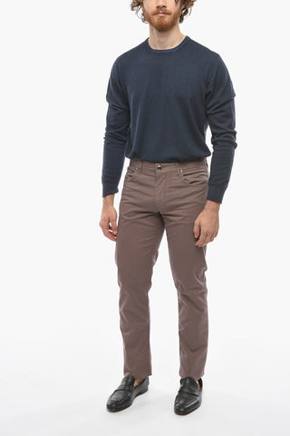 ID 5 Pocket Stretch Cotton Pants with Belt Loops