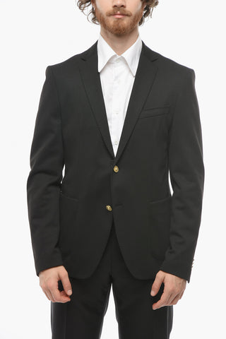 CC COLLECTION Jersey INTERLOCK Blazer with Patch Pockets