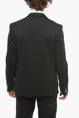 CC COLLECTION Jersey INTERLOCK Blazer with Patch Pockets