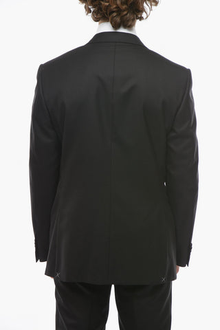 Virgini-wool-twill LEADER Suit with Notch Lapel