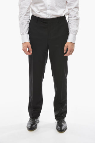 Virgini-wool-twill LEADER Suit with Notch Lapel