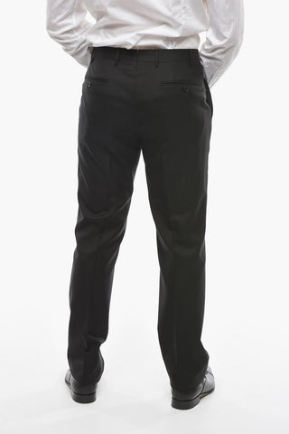Virgini-wool-twill LEADER Suit with Notch Lapel