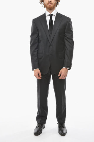 Virgin Wool MANTUA Suit with Flap Pockets