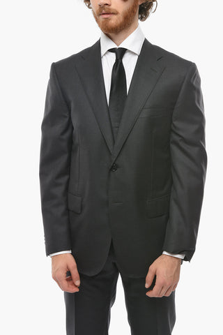 Virgin Wool MANTUA Suit with Flap Pockets