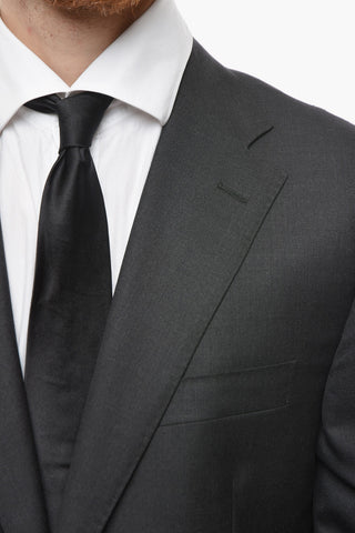 Virgin Wool MANTUA Suit with Flap Pockets