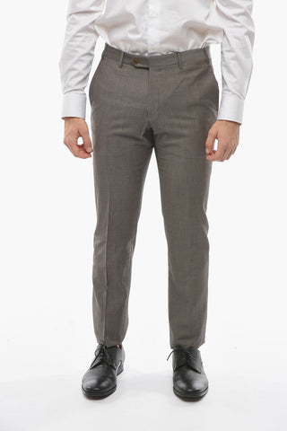 Virgin Wool ACADEMY Pants with Belt Loops