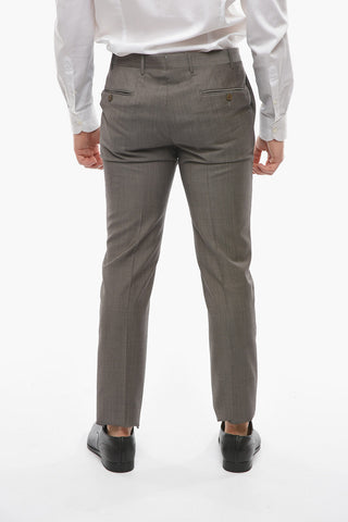 Virgin Wool ACADEMY Pants with Belt Loops