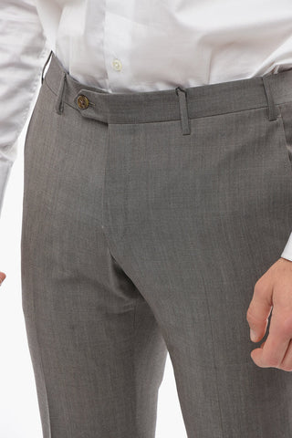 Virgin Wool ACADEMY Pants with Belt Loops