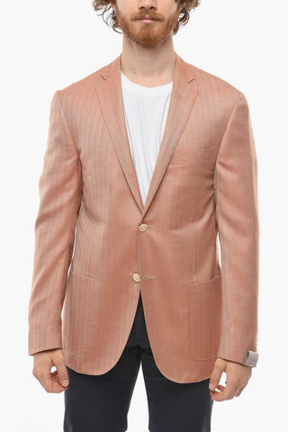 Blazer Semifoderato GATE in Misto Cashmere Herringbone