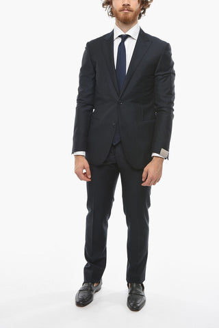 Virgin-wool CEREMONY ACADEMY Suit with Peak Lapel