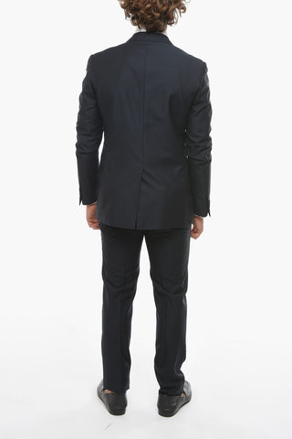 Virgin-wool CEREMONY ACADEMY Suit with Peak Lapel