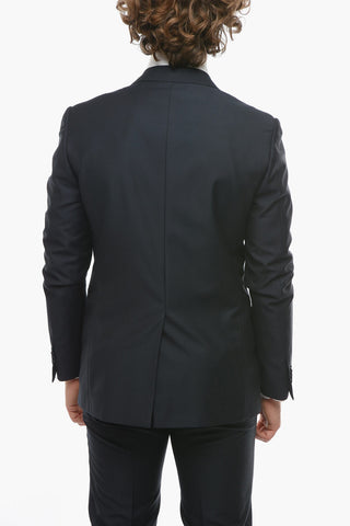 Virgin-wool CEREMONY ACADEMY Suit with Peak Lapel