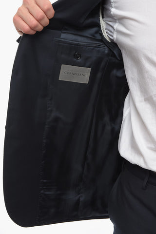 Virgin-wool CEREMONY ACADEMY Suit with Peak Lapel