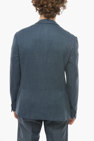 Half-lined GATE Hopsack Wool Blend Blazer
