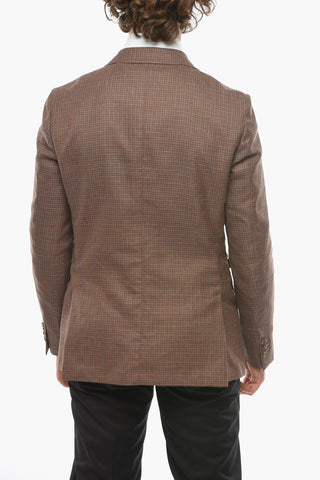 Zipped Pocket GATE Gingham Check Blazer