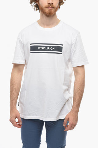 Crew Neck INTARSIA Cotton T-Shirt