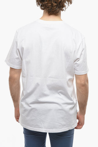 Crew Neck INTARSIA Cotton T-Shirt