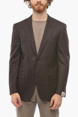 Blazer MANTUA con Motivo Gingham e Rever Classico