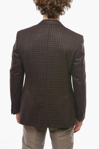 Blazer MANTUA con Motivo Gingham e Rever Classico