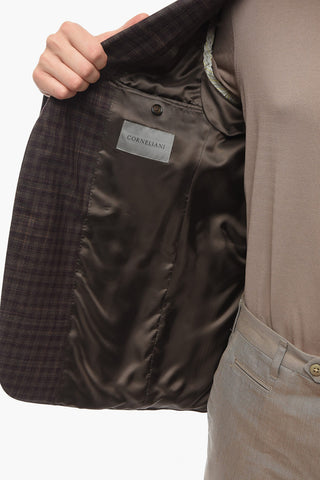Blazer MANTUA con Motivo Gingham e Rever Classico