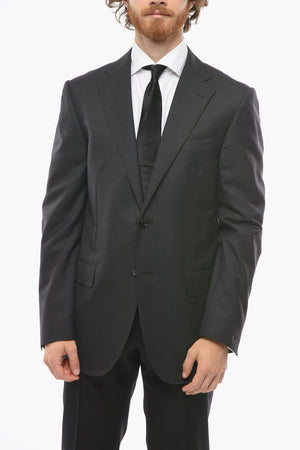 Blazer in Lana Vergine LEADER con Tasche ad Aletta
