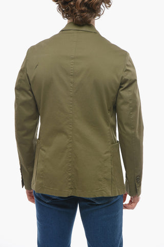 CC COLLECTION Unlined Twill Cotton Blazer