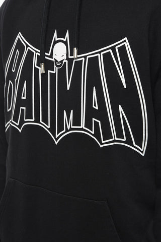 Hoodie Sweatshirt with Contrasting BATMAN Print