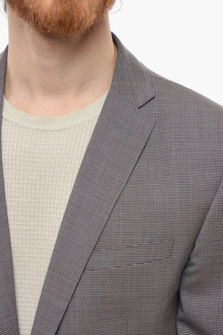 CC COLLECTION 2 Button RESET Micro Houndstooth Motif Suit