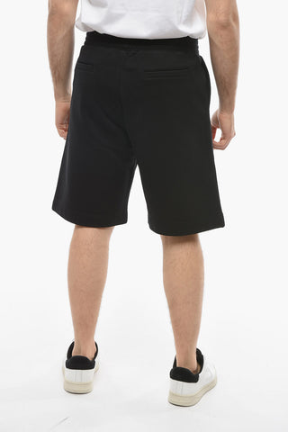 Shorts with Elasticated Waistband and Logo Print