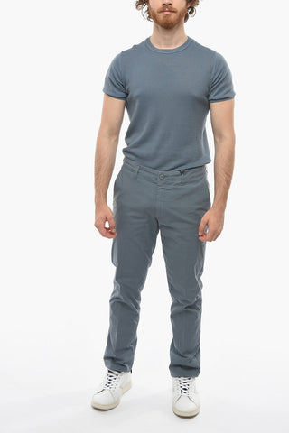 CC COLLECTION Linen Blend Chinos Pants with Belt Loops
