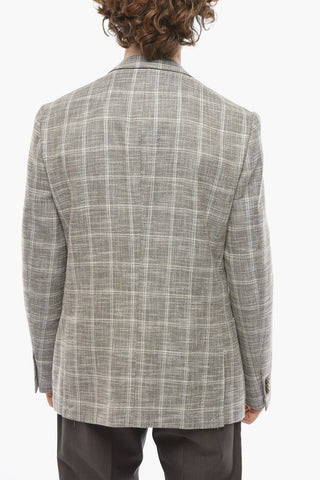 Blazer GATE in Misto Cotone con Motivo Windowpane