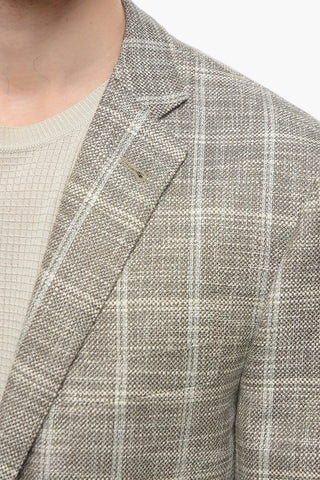 Blazer GATE in Misto Cotone con Motivo Windowpane
