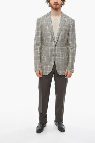 Blazer GATE in Misto Cotone con Motivo Windowpane