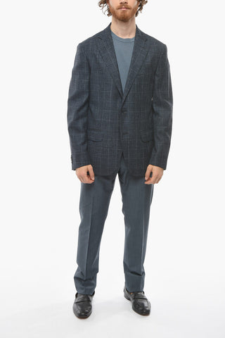 CC COLLECTION Half-lined RIGHT Windowpane Check Blazer