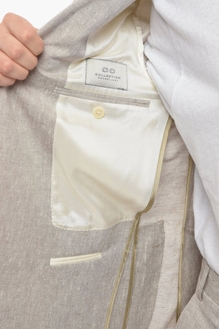 CC COLLECTION Half-lined REWARD Linen Blend Blazer