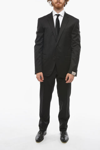 Virgin-wool ACADEMY Single-breasted Suit with Notch Lapel