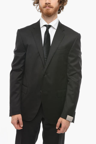Virgin-wool ACADEMY Single-breasted Suit with Notch Lapel
