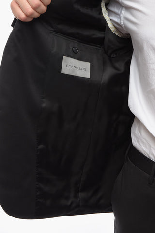 Virgin-wool ACADEMY Single-breasted Suit with Notch Lapel