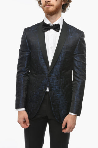 CERIMONIA Blazer in Satin di Seta ACADEMY con Revers a Scialle