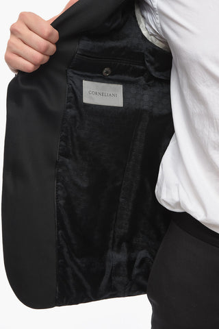 CERIMONIA Blazer in Satin di Seta ACADEMY con Revers a Scialle