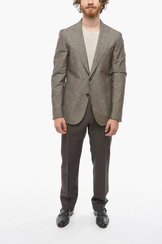 CC COLLECTION Blazer in Misto Lino REWARD con Tasche a Toppa