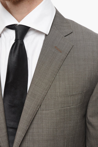 Virgin Wool ACADEMY Pin Check Suit